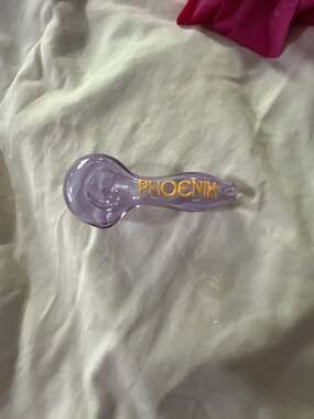 Phoenix Glass Hand Piece  Purple